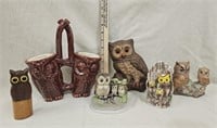 Vintage Owl Flatware Caddy & Decor