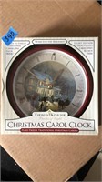 NEW Thomas Kinkade Christmas carol clock