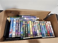 Box of Disney VHS Tapes