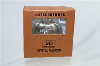 Amber Shimmer Crystal Pumpkin