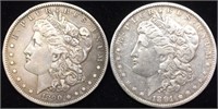 1890S/ 1891 Silver Morgan Dollars