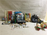 Vintage Pins, Snowmen, Books. Hand Mold