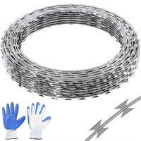 Vevor 250FT Razor Wire, 246 FT, Sliver