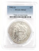1902-O U.S. Morgan Silver Dollar PCGS MS 63