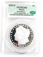2023-S U.S. Morgan Silver Dollar CAC Proof 70 DCAM