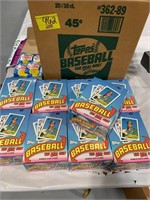 CASE OF 10 1989 BOXES OF SEALED PACKS OF TOPPS