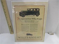 Vintage 1927 Willys – Knight poster
