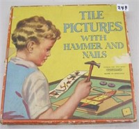 Tile Pictures with hammer & Nails