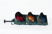 VINTAGE METAL TRAFFIC LIGHT