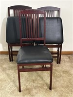 3 Costco padded folding chairs