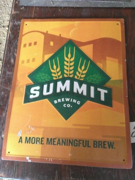 Summit Brewing Beer Sign