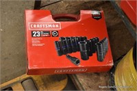 Craftsman 23pc Sae / Metric Impact Socket Set -new