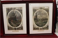 A Pair of Nicely Framed Fox Hunting Prints