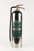 VINTAGE ELKHART STAINLESS STEEL FIRE EXTINGUISHER