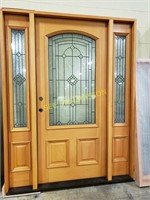 36" entry door with side lites and transom
