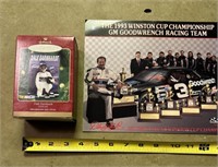 Dale Earnhardt Christmas ornament & poster