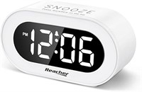 REACHER Small LED Digital Alarm Clock with