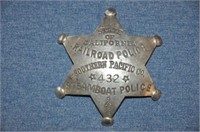 3 1/4" Railroad Police badge, age unknown