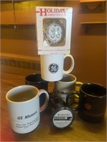 GE Coffee Cups, Meter & Ornament