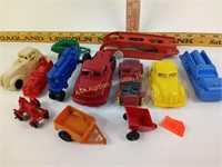 (12) Asst. Plastic Toy cars