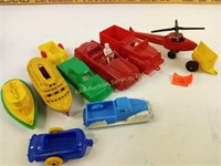 (10) Assorted Plastic Toys