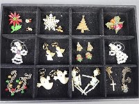 Holiday Jewelry Brooches Pins Earrings Bracelet