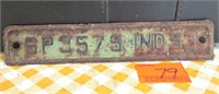 1951 IN License Plate Tab