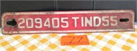 1955 IN License Plate Tab