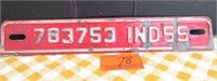 1955 IN License Plate Tab