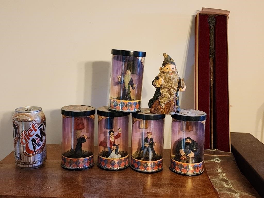Harry Potter Figures And Wand