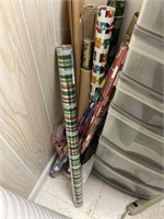 Rolls of Christmas Wrapping Paper