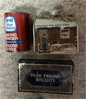 Vintage Brand Boxes: Biscuits Baking Powder Syrop