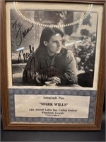 Framed Mark Wills Autographed Picture