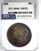 1880 Morgan MS64 DMPL LISTS $1650
