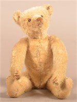 Steiff Ivory-Colored Mohair Humpback Teddy Bear.