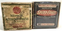 (2) Empty Vintage Shotgun Shell Boxes