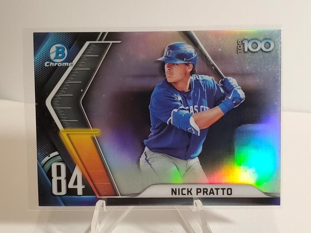 2022 Bowman Chrome Top 100 Refractor Nick Pratto