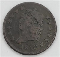 1810 Large Cent V-VF