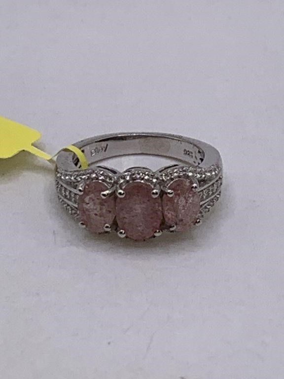 NEW STERLING SILVER CHERRY TANZURINE RING