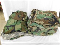 Military camouflage clothes, 1 hat, 3 pants (38),