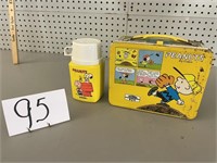 PEANUTS METAL LUCH BOX AND THERMOS
