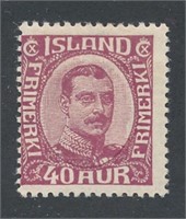 ICELAND #123 MINT AVE-FINE H