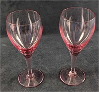 Retired Mikasa Elegant Rose Crystal Water Goblet