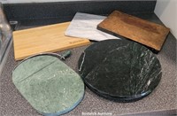 5pcs - Cutting boards and lazy Susan