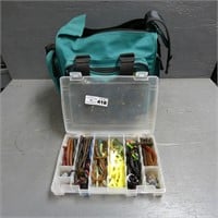 Eagle Claw Soft Tackle Bag w/ Soft Plastic Lures