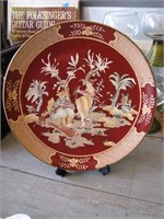 Handpainted Oriental plate