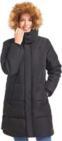 DULCET Womens Small Winter Coat Long Puffer