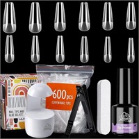 Chameleon Nail Tips and Glue Gel Nail Kit - 600PCS