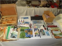 Art Supplies - Books - Paint - Pallette Case - Etc