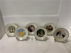 6 - 8in Easter Plates w/ Stands
